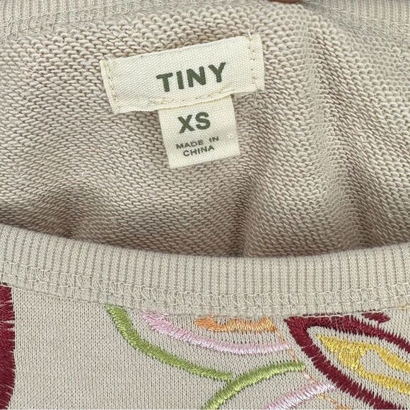 Anthropologie Tiny Helena Embroidered Floral Boho Pullover Sweater size XS - Picture 4 of 5